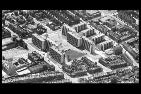 Tecton’s Priory Green Estate, Pentonville Road, 1937-51.